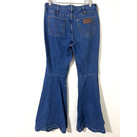 Wrangler Women's Retro High Rise Flare Bell Bottom Jeans Size 32X34 - Picture 7 of 10